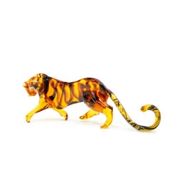 Tiger Figurine - Original Murano Glass OMG -Life Store tiger lampwork original murano glass omg2