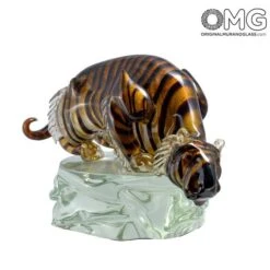 Tiger - Glass Sculpture