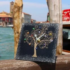 Table Clock - The Tree Of Life - Original Murano Glass OMG -Life Store tree of life external murano glass 1