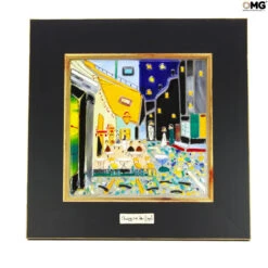 The Caffe - Van Gogh Canvas Tribute - Original Murano Glass OMG