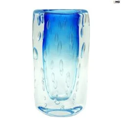 Vase Bubble - Light Blue - Sommerso - Original Murano Glass OMG