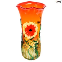 Fantasy Flower - Vase - Original Murano Glass