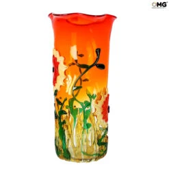 Fantasy Flower - Vase - Original Murano Glass -Life Store vase fantasy flower red original murano glass omg2
