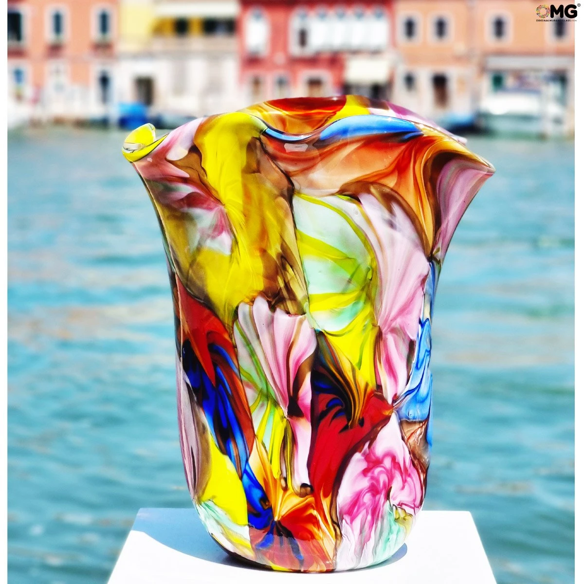 Multicolor Lagune - Blown Vase - Original Murano Glass OMG® - Image 8