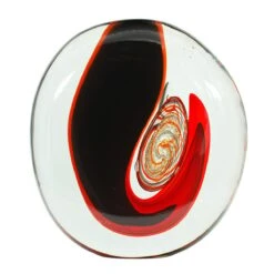 Vase Full Moon Red Sommerso Murano Glass -Life Store vase sommerso moon original murano glass omg2