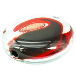 Vase Full Moon Red Sommerso Murano Glass -Life Store vase sommerso moon original murano glass omg3