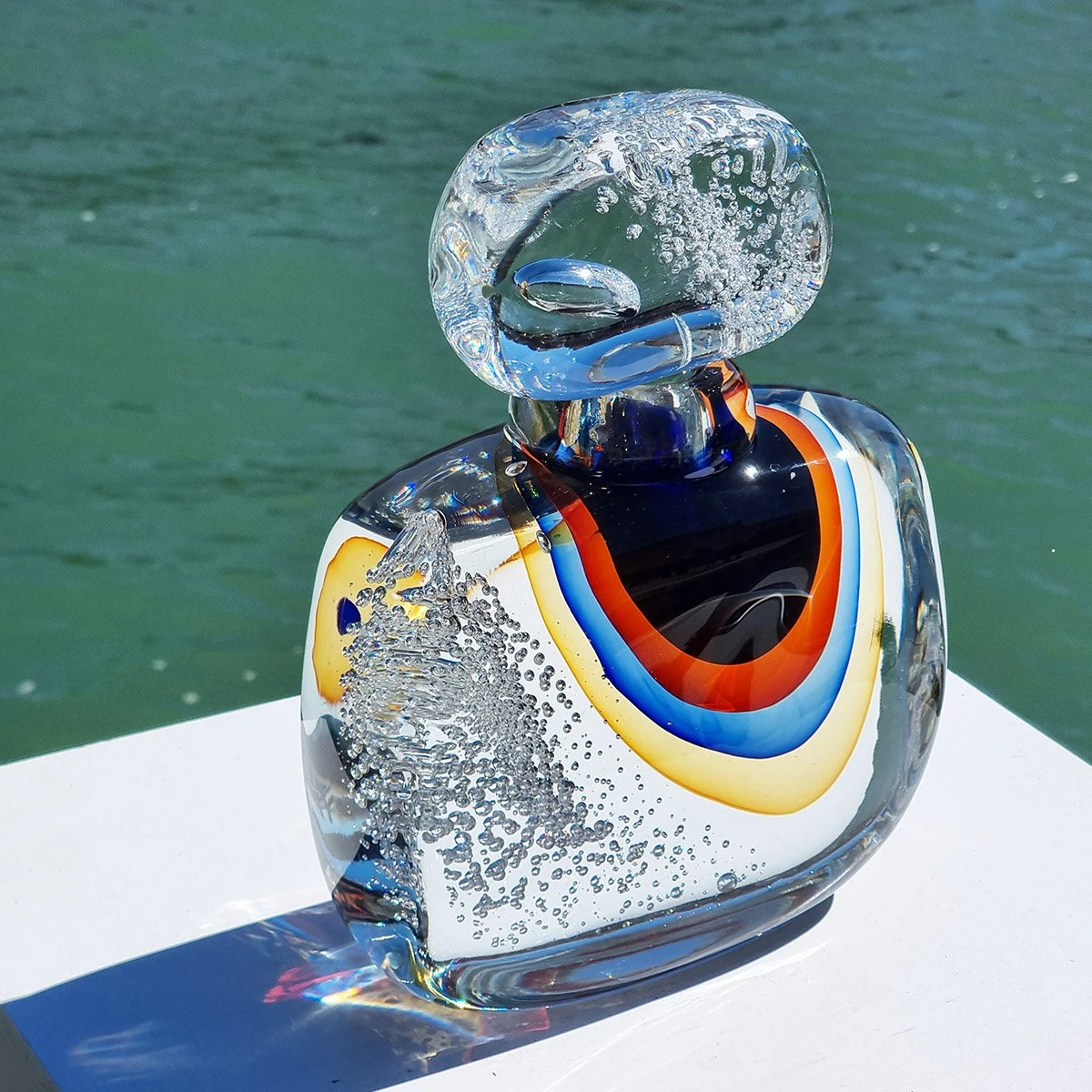 Bottle Lagoon Sommerso - Original Murano Glass OMG 4 Bottle Lagoon Sommerso - Original Murano Glass OMG - Image 2