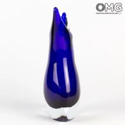 Vase Swallow - Blue Sommerso - Original Murano Glass OMG 9 Vase Swallow - Blue Sommerso - Original Murano Glass OMG -Life Store vase sparrow sommerso blue original murano glass 3
