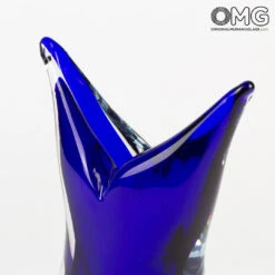 Vase Swallow - Blue Sommerso - Original Murano Glass OMG 11 Vase Swallow - Blue Sommerso - Original Murano Glass OMG -Life Store vase sparrow sommerso blue original murano glass 5