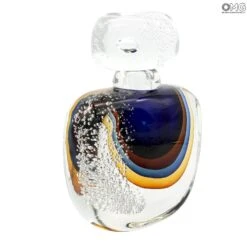 Bottle Laguna Blue Sommerso Murano Glass -Life Store vase venetian glass murano glass omg 98973