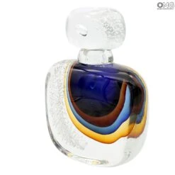 Bottle Laguna Blue Sommerso Murano Glass -Life Store vase venetian glass murano glass omg 98986