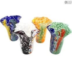 Vase Rainbow - White - Original Murano Glass OMG -Life Store vase venetian glass murano glass omg 9925 1