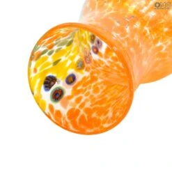 Vase Bottle Rainbow - Orange - Original Murano Glass OMG -Life Store vase venetian glass murano glass omg 9944
