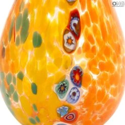 Vase Bottle Rainbow - Orange - Original Murano Glass OMG -Life Store vase venetian glass murano glass omg 9945