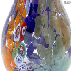 Vase Bottle Rainbow - Blue - Original Murano Glass OMG -Life Store vase venetian glass murano glass omg 9946