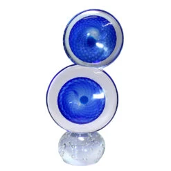Double Blue - Original Murano Glass OMG® -Life Store venetian bowl murano glass 9654