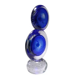 Double Blue - Original Murano Glass OMG® -Life Store venetian bowl murano glass 9659