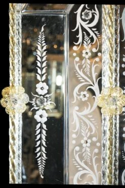 Luxury - Wall Venetian Mirror - Original Murano Glass OMG -Life Store venetian mirror burano original murano glass omg1