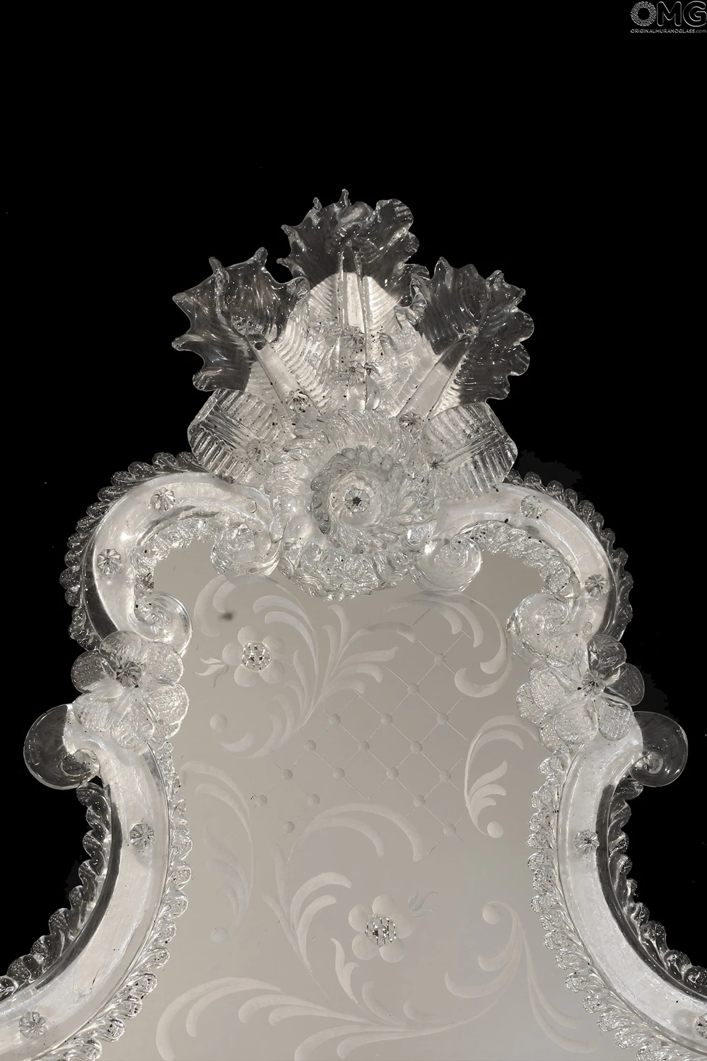 Imperial - Wall Venetian Mirror - Murano Glass 4 Imperial - Wall Venetian Mirror - Murano Glass - Image 2