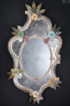 Regina Margherita - Wall Venetian Mirror - Murano Glass -Life Store venetian mirror murano glass omg murano specchio 55