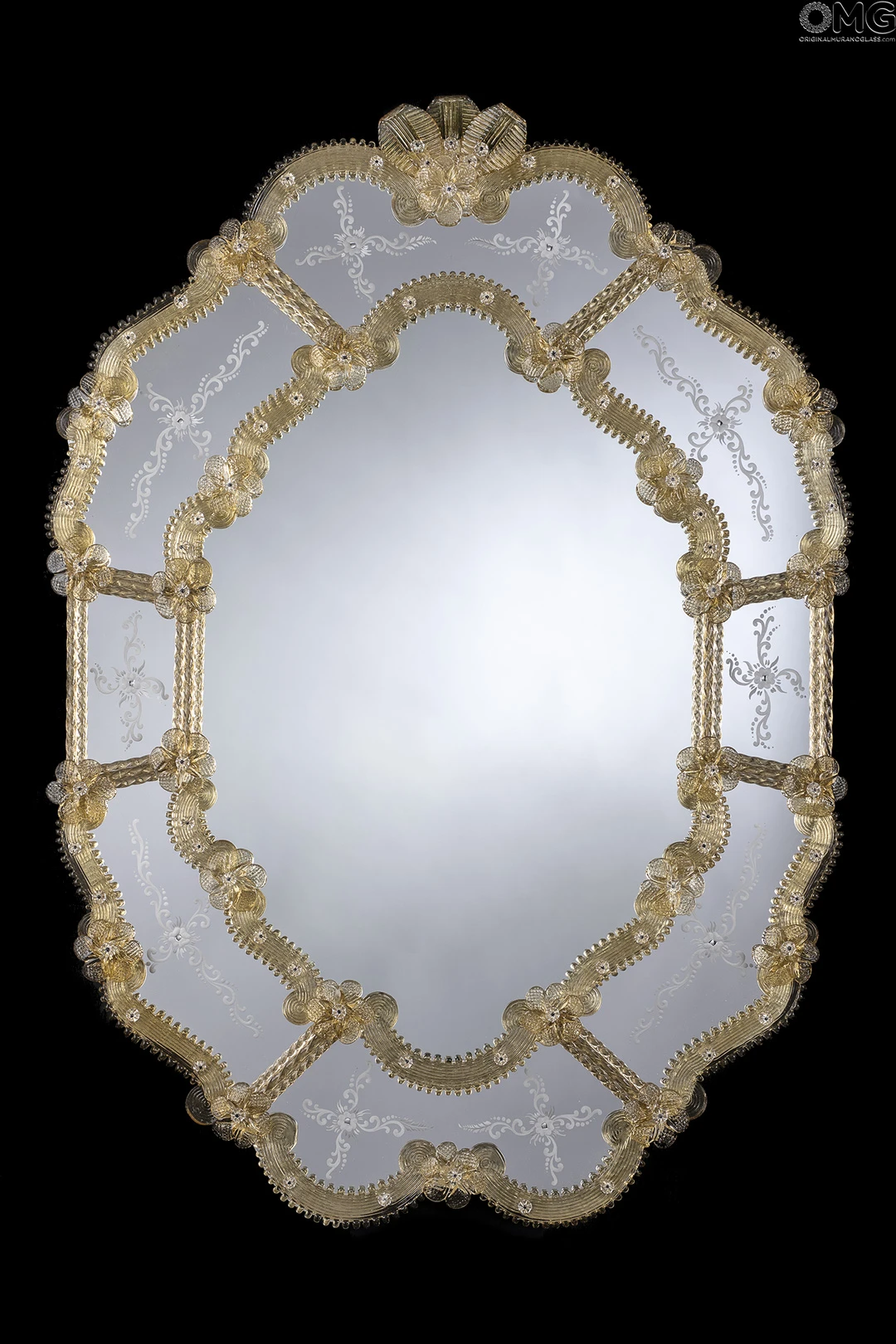 Margherita - Wall Venetian Mirror - Murano Glass