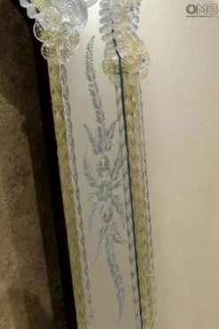 Filippo - Wall Venetian Mirror - Murano Glass And Gold 24carats -Life Store venetian mirror specchio original murano glass omg02 03