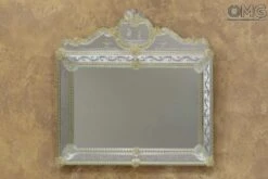 Lovers - Wall Venetian Mirror - Murano Glass And Gold 24carats -Life Store venetian mirror specchio original murano glass omg05 01