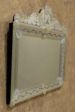 Lovers - Wall Venetian Mirror - Murano Glass And Gold 24carats -Life Store venetian mirror specchio original murano glass omg05 02
