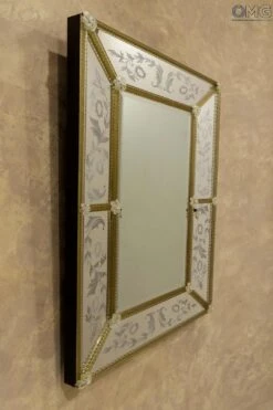 Venice Amber - Wall Venetian Mirror -Life Store venetian mirror specchio original murano glass omg07 02