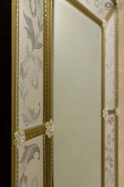 Venice Amber - Wall Venetian Mirror -Life Store venetian mirror specchio original murano glass omg07 03