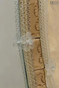 Venexiana El Conte - Wall Venetian Mirror - Amber And Gold 24 Carats -Life Store venetian mirror specchio original murano glass omg10 04