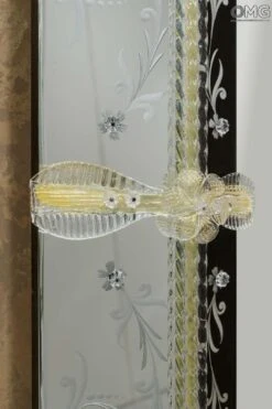 Doge - Venetian Mirror - Luxury With Black Mirror Engraved -Life Store venetian mirror specchio original murano glass omg15 03