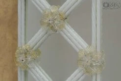 Pure White And Gold - Venetian Mirror -Life Store venetian mirror specchio original murano glass omg19 05