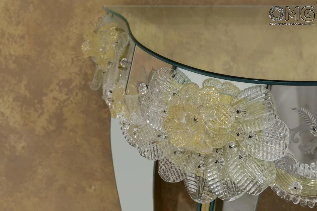 Table Console Regina Venetian Mirror - Murano Glass 3 Table Console Regina Venetian Mirror - Murano Glass - Image 2