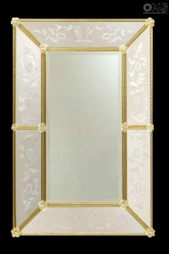 Venice Amber - Wall Venetian Mirror -Life Store venetian mirror specchio original murano glass venixe amber