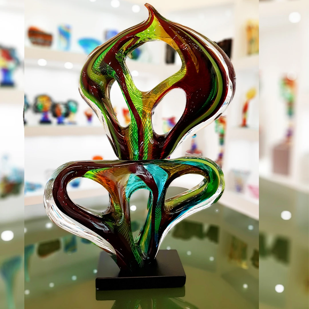 True Emotion - Abstract - Murano Glass Sculpture 4 True Emotion - Abstract - Murano Glass Sculpture - Image 2