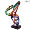 Venom - Abstract - Murano Glass Sculpture -Life Store venom abstract sculpture original murano glass 1
