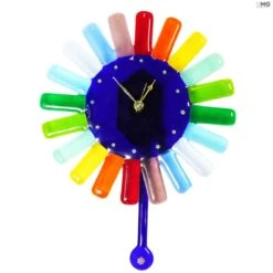 Rainbow - Pendulum Wall Clock - Murano Glass