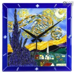 Night With Stars - Van Gogh Tribute - Wall Clock