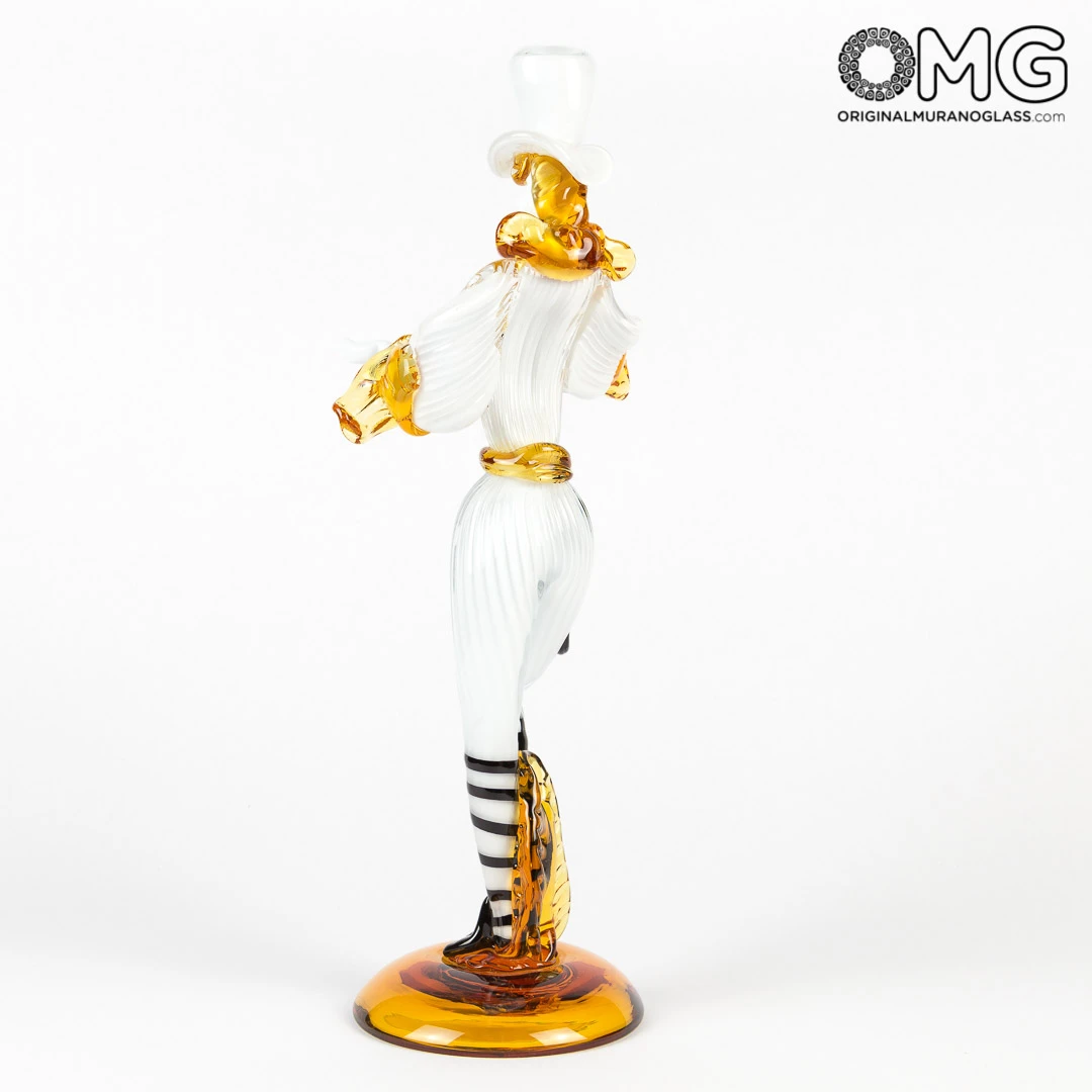 Couple Goldoni Venetian Figurines - White - Original Murano Glass OMG 13 Couple Goldoni Venetian Figurines - White - Original Murano Glass OMG - Image 11