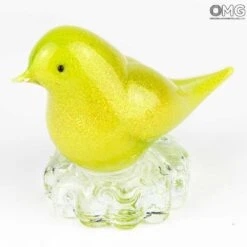 Yellow Sparrow - Glass Sculpture - Original Murano Glass OMG -Life Store yellow bird murano glass 4