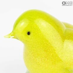 Yellow Sparrow - Glass Sculpture - Original Murano Glass OMG -Life Store yellow bird murano glass 5